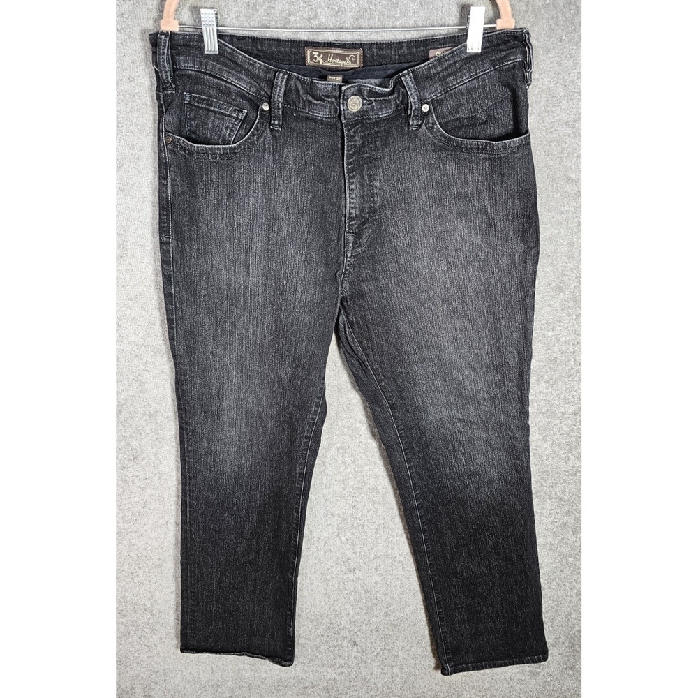 34 Heritage Charisma Comfort Rise Classic Fit Jeans Mens‎ Size 38x32 Black Denim